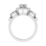 Amara | Round and Marquise-shaped lab grown diamond ring