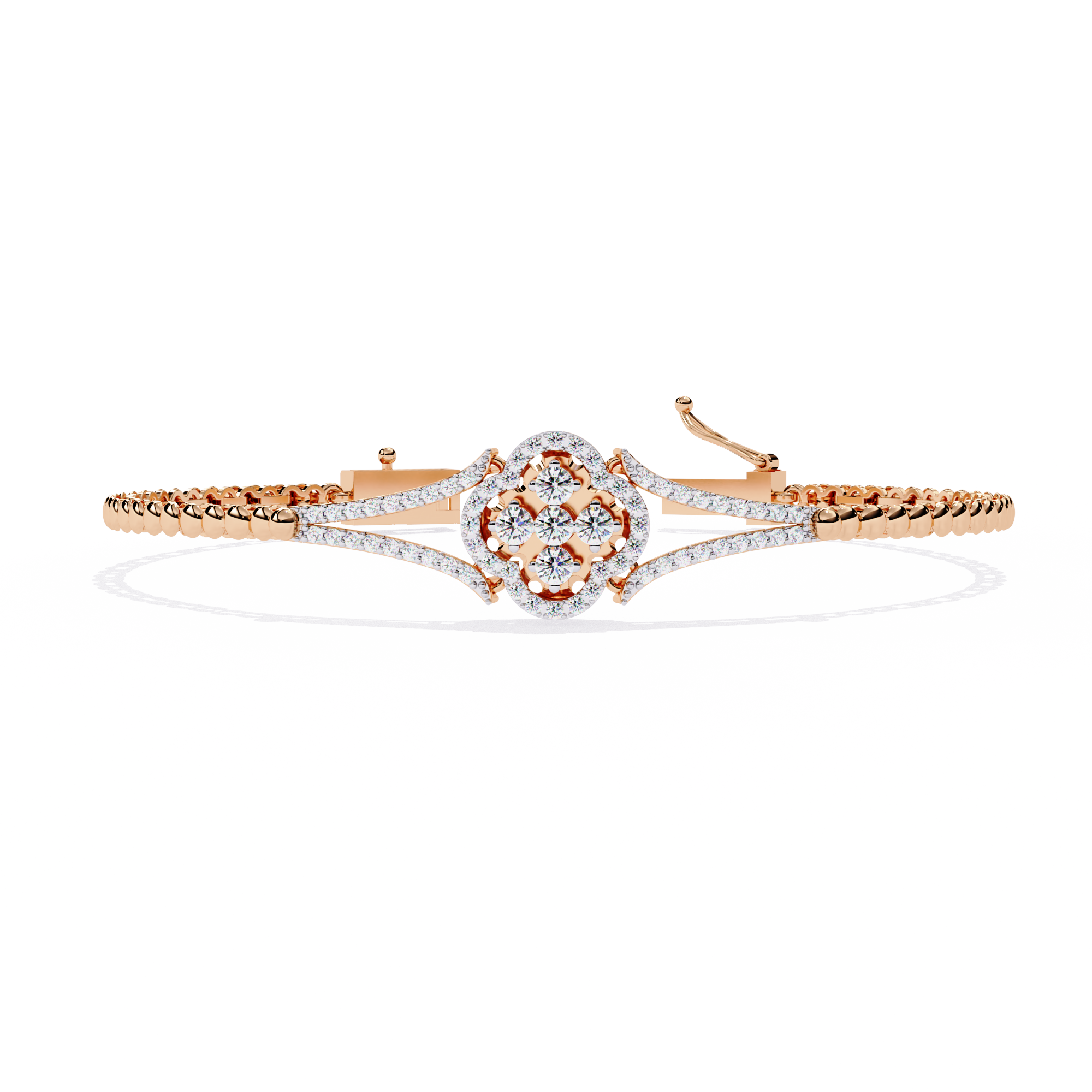 Flora | Round Lab Grown Diamonds Bracelet