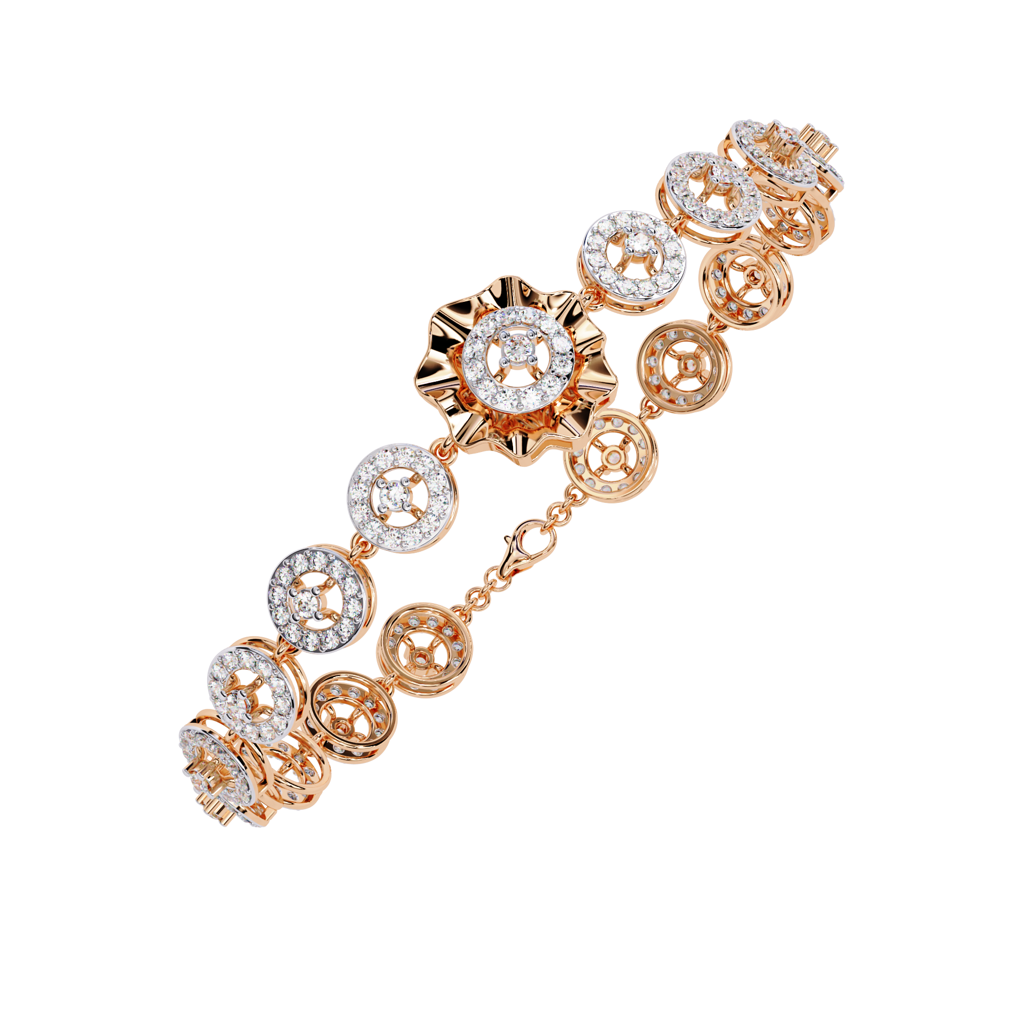Flora | Round Lab Grown Diamonds Bracelet