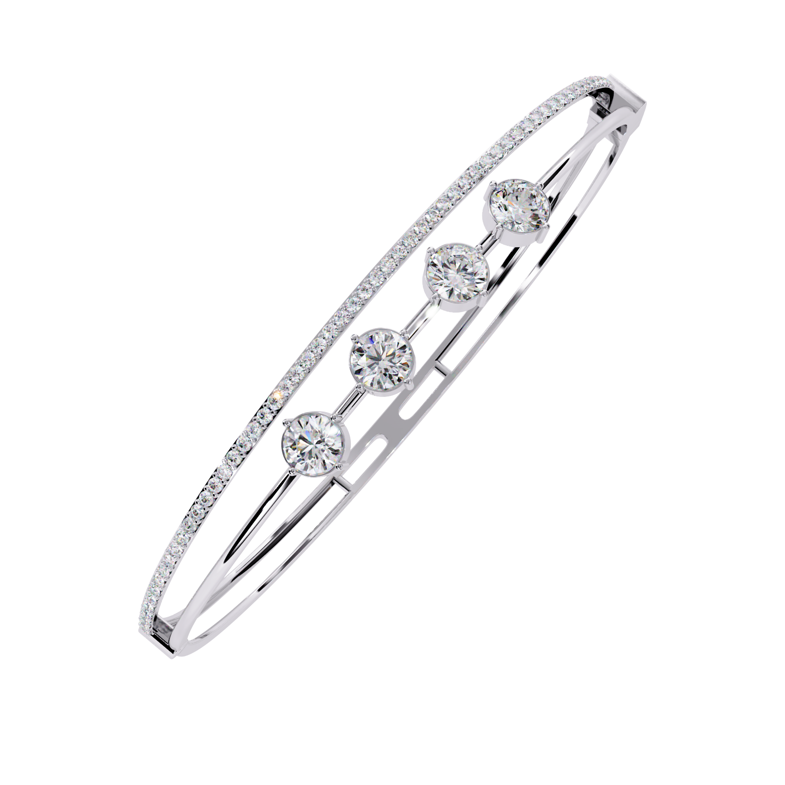 Sutra | Round Lab Grown Diamond Bangle Bracelet