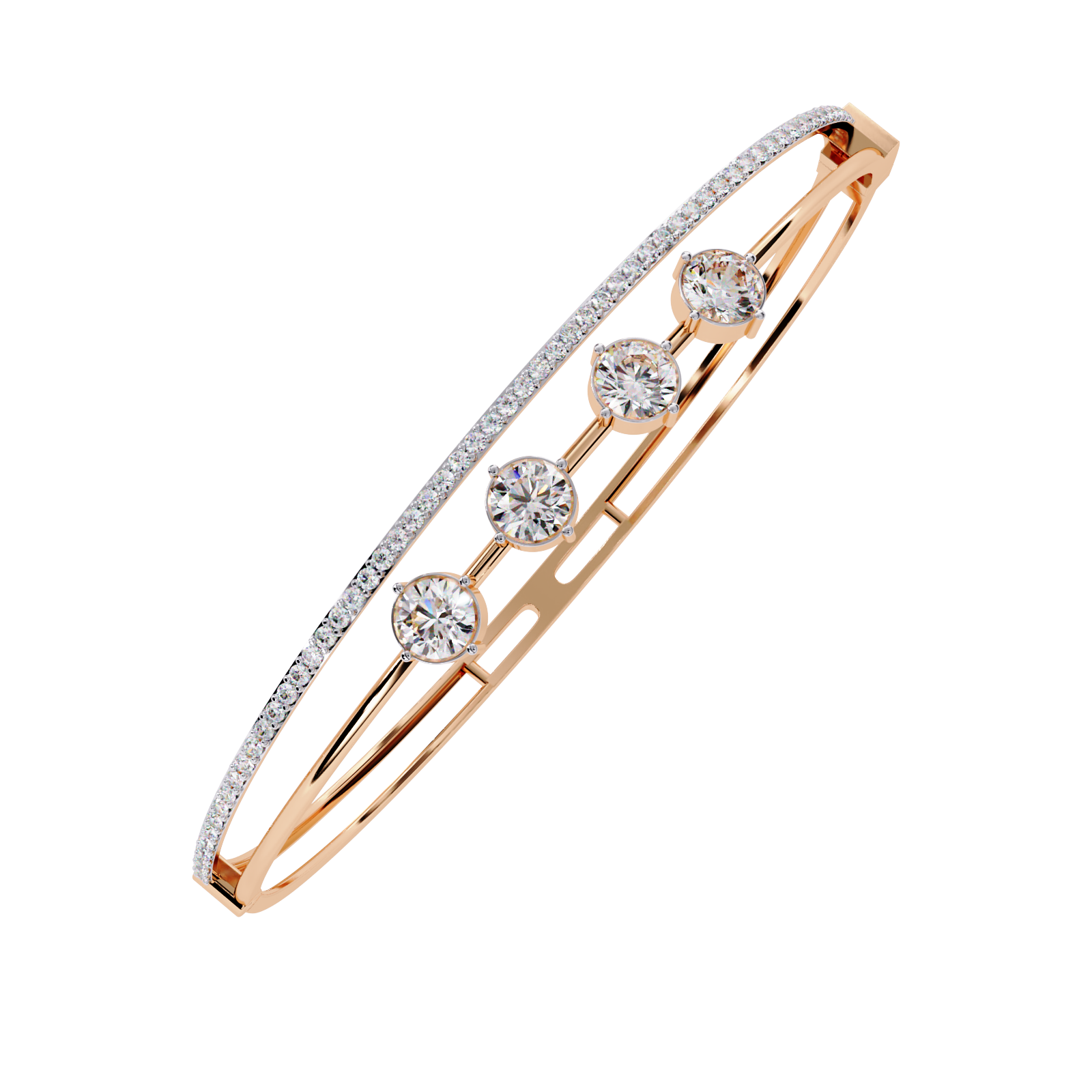 Sutra | Round Lab Grown Diamond Bangle Bracelet