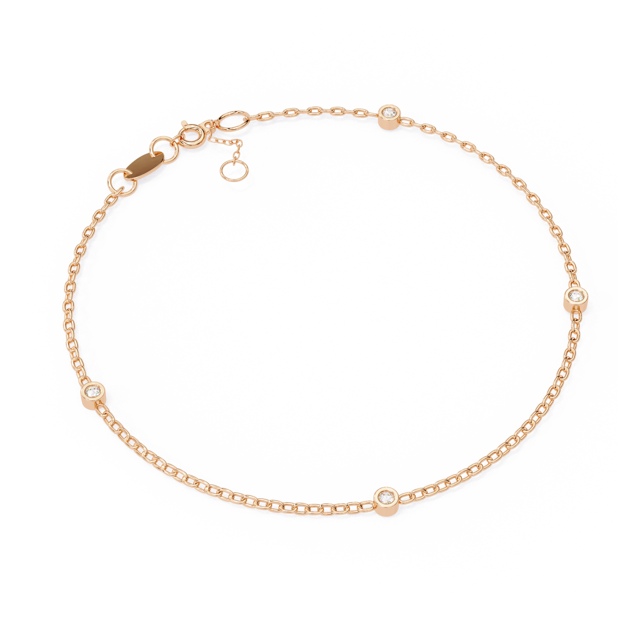 Bracelet | Minimalist Bezel Diamond Bracelet