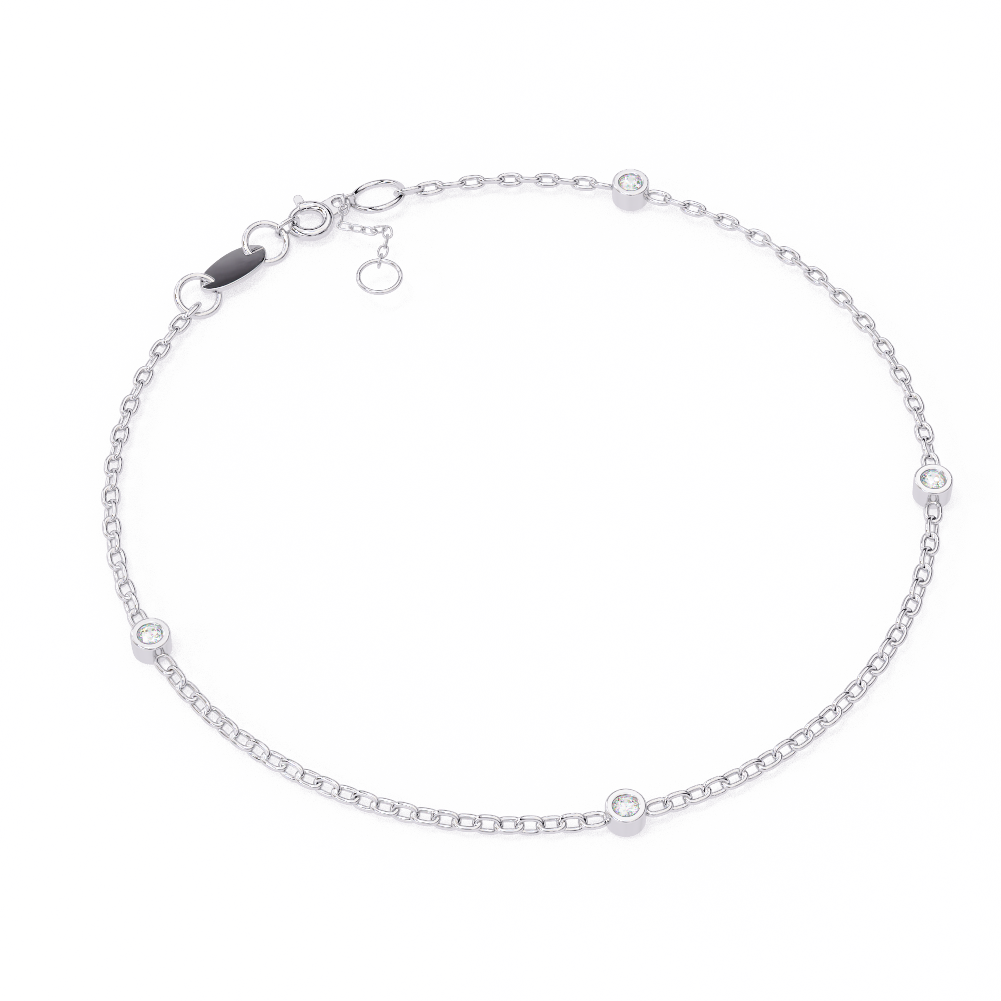Bracelet | Minimalist Bezel Diamond Bracelet