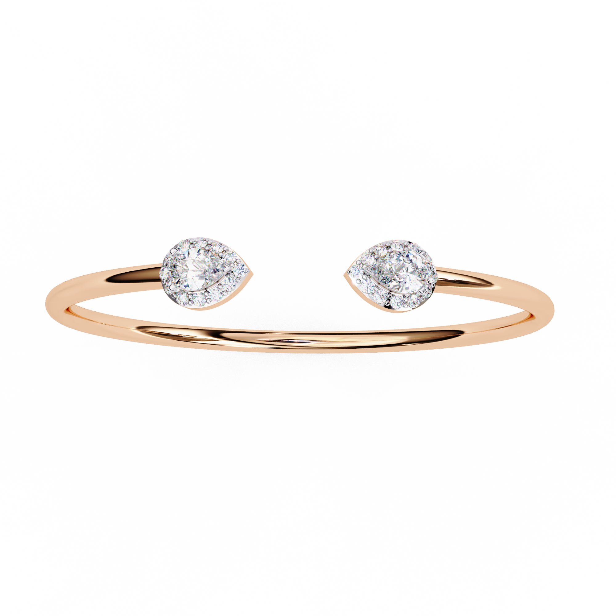 Bracelet | Pear Duo Open Diamond Bracelet