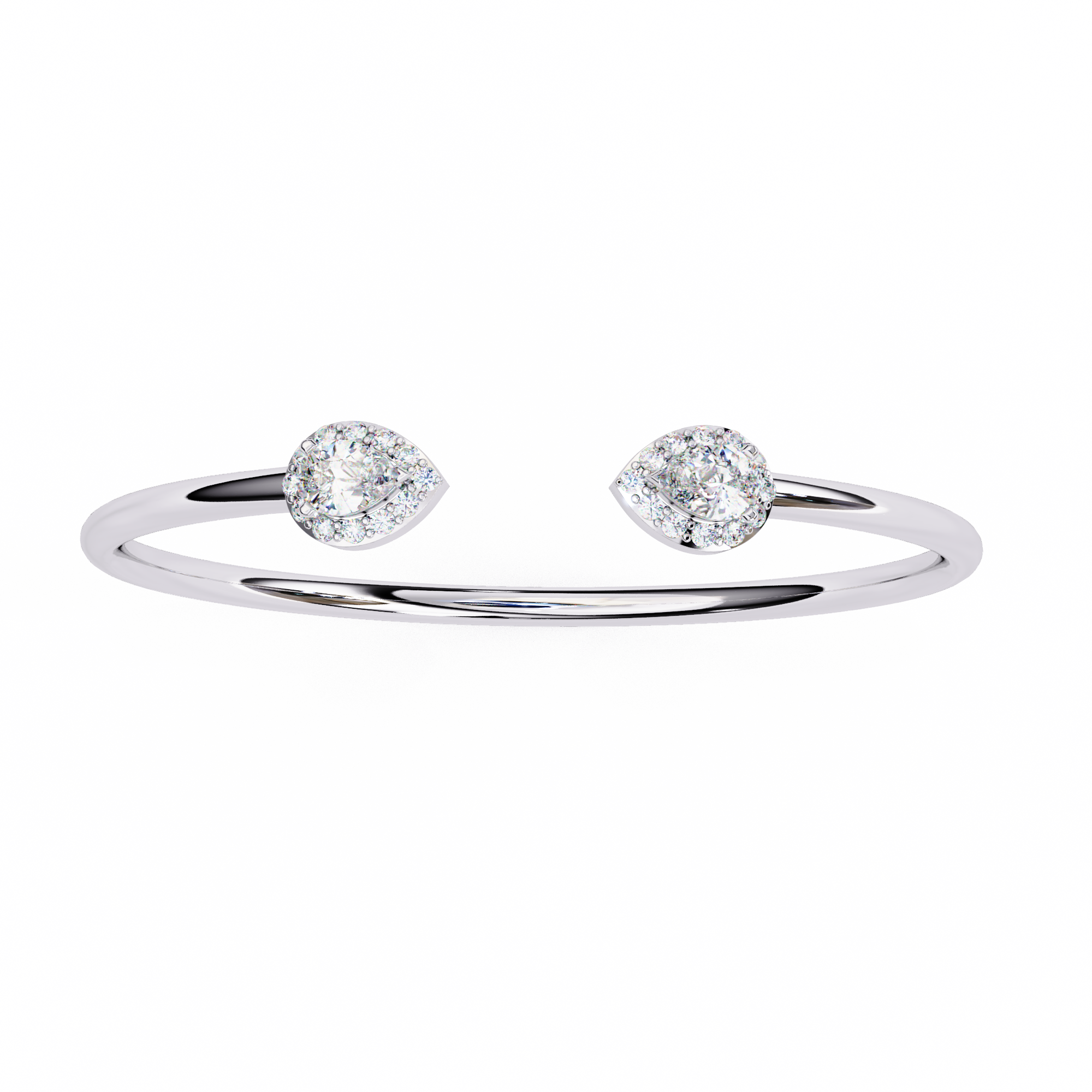 Bracelet | Pear Duo Open Diamond Bracelet