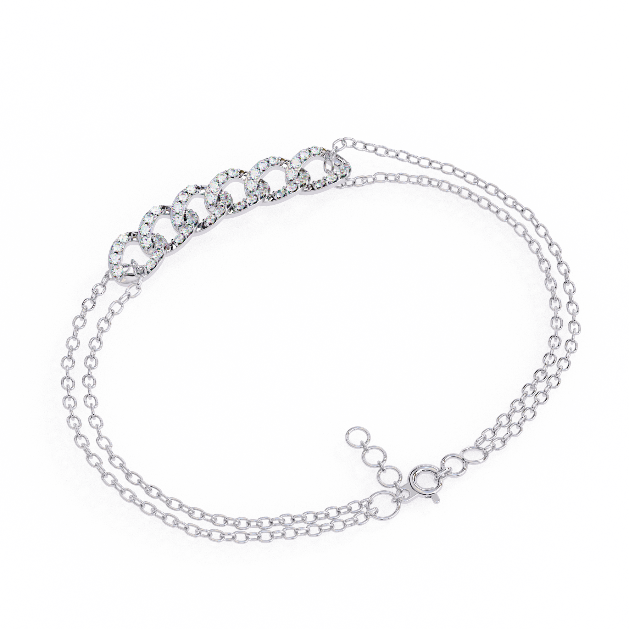 Bracelet | Elegant Chain Link Diamond Bracelet
