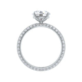 Amara | Round Solitiare with Round Side Stones Ring