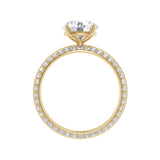 Amara | Round Solitiare with Round Side Stones Ring