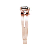 Amara | Round Solitaire with Split Shank Ring