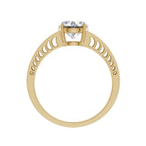 Amara | Round Solitaire with Split Shank Ring