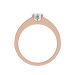 Amara | Double Band with Round Solitaire Ring - Nivara