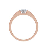 Amora | Princess-cut Wide Band Solitaire Ring