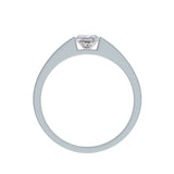 Amora | Princess-cut Wide Band Solitaire Ring