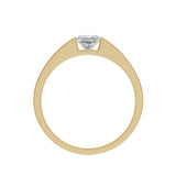 Amora | Princess-cut Wide Band Solitaire Ring
