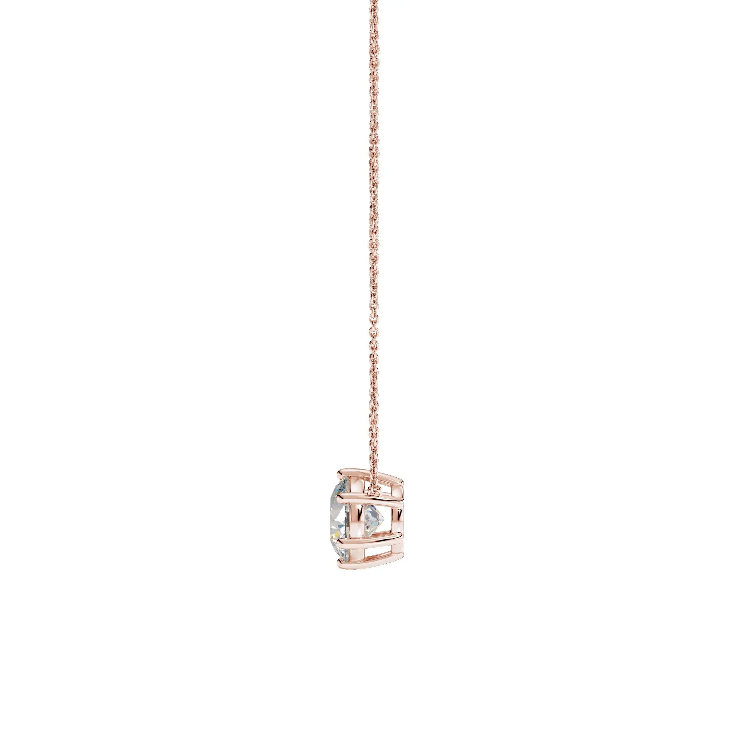 Sol | Round Solitaire with Six Prong Setting Pendant - Nivara