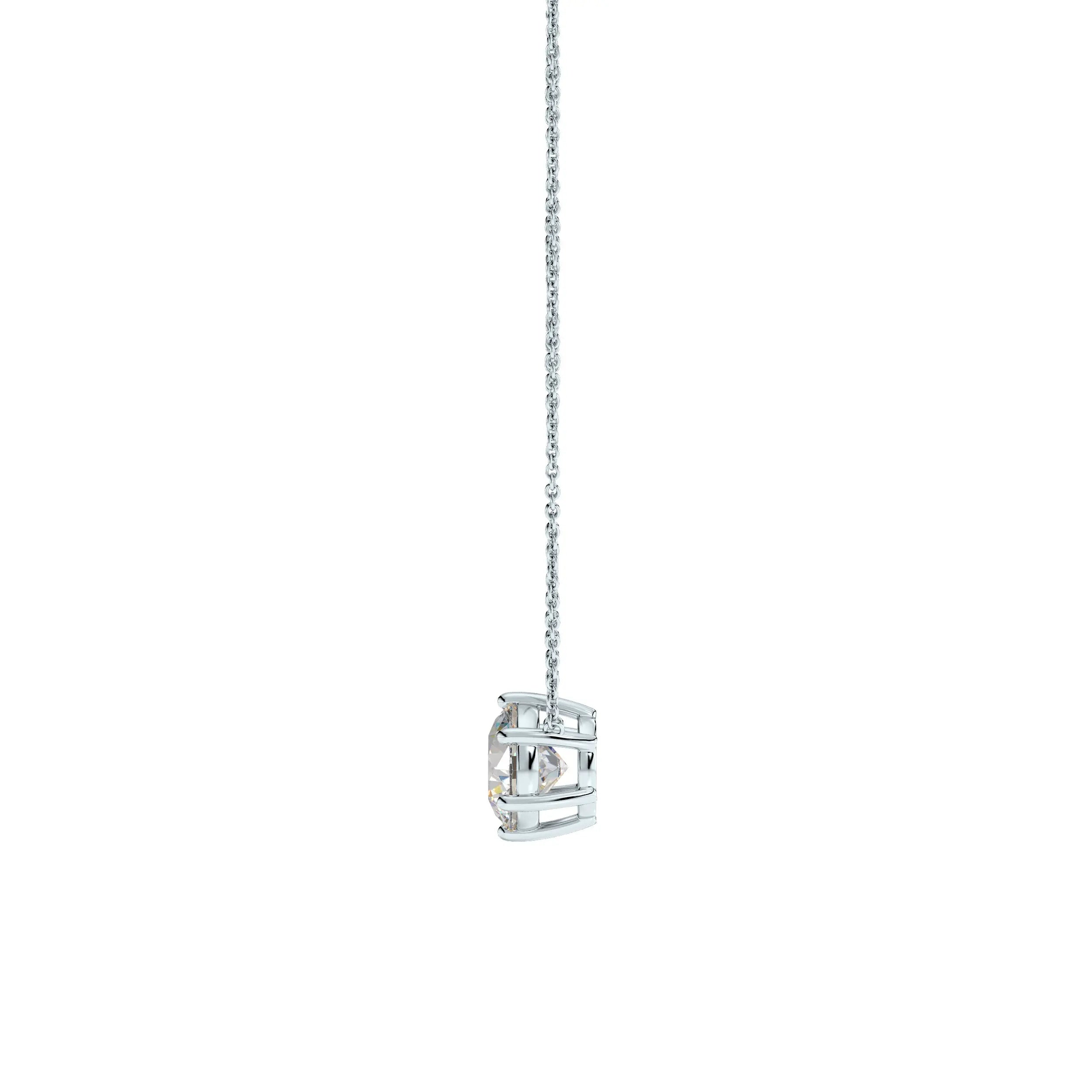 Sol | Round Solitaire with Six Prong Setting Pendant - Nivara