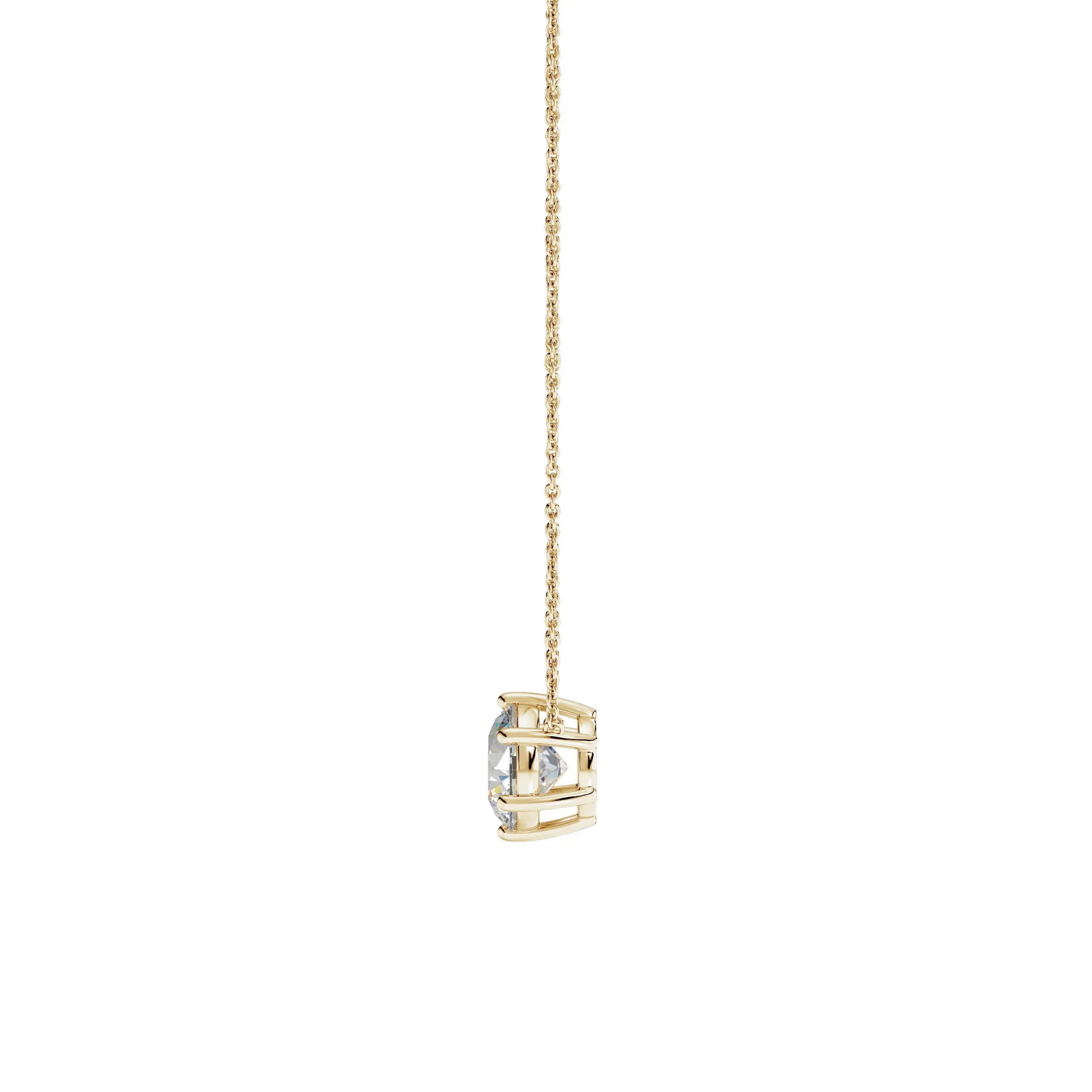 Sol | Round Solitaire with Six Prong Setting Pendant - Nivara