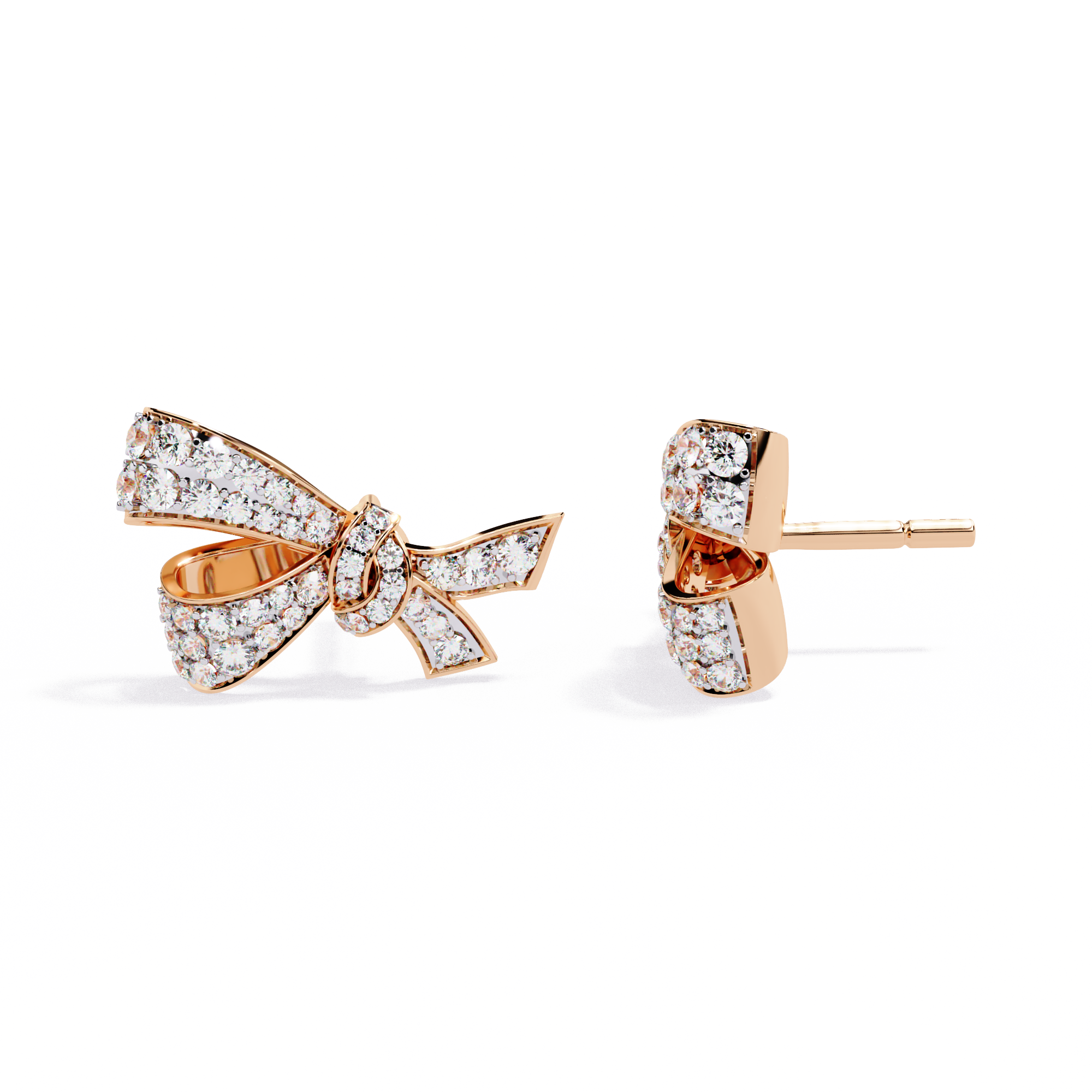 Mode | Bow design Round Lab Grown Diamond studs