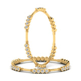 Ishar | Round-shaped lab grown diamond traditional bangles