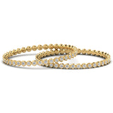 Ishar | Round-shaped lab grown diamond traditional bangles
