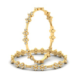 Ishar | Round-shaped lab grown diamond traditional bangles