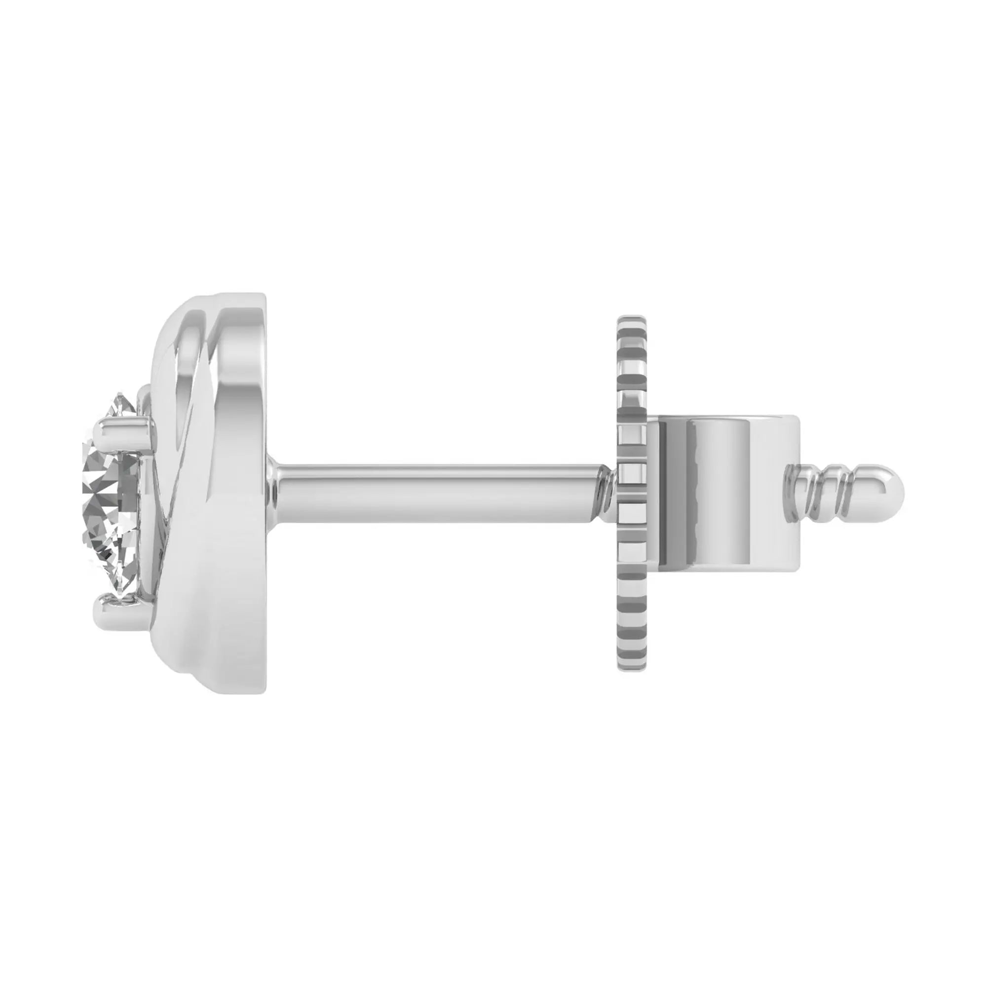 Mirage | Classic Round Diamond Stud Earrings - Nivara