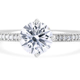Amara | Round-shaped solitaire lab grown diamond ring