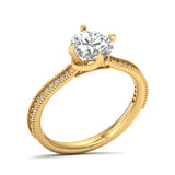 Amara | Round-shaped solitaire lab grown diamond ring
