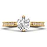 Amara | Round-shaped solitaire lab grown diamond ring