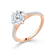 Amara | Round-shaped solitaire lab grown diamond ring