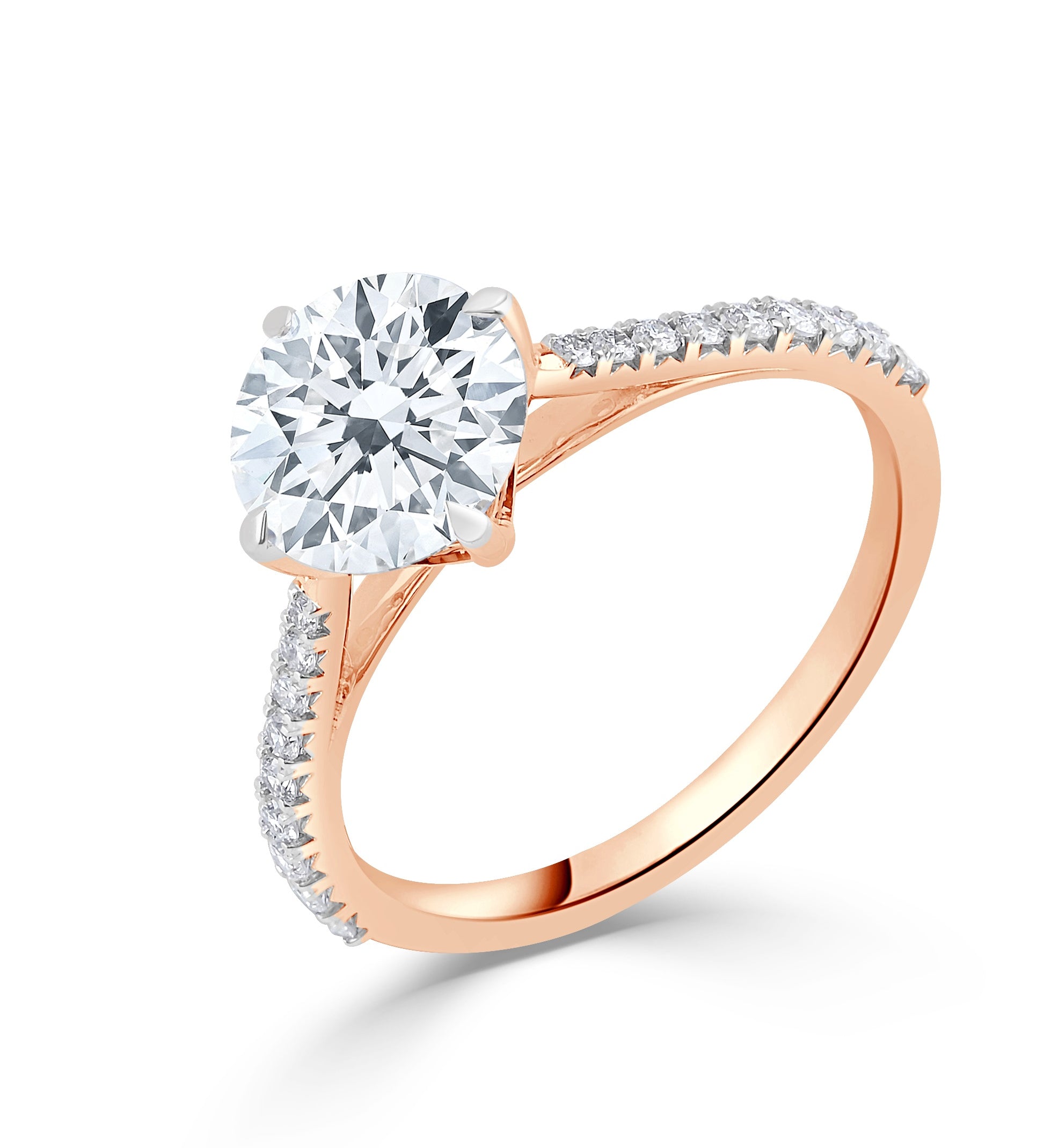 Amara | Round-shaped solitaire lab grown diamond ring