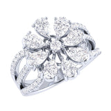 Flora | Pear and round-shaped lab grown diamond ring