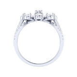 Flora | Pear and round-shaped lab grown diamond ring