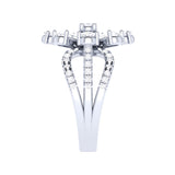 Flora | Pear and round-shaped lab grown diamond ring