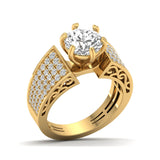 Amara | Round-shaped lab grown diamond cocktail ring