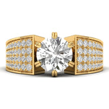 Amara | Round-shaped lab grown diamond cocktail ring