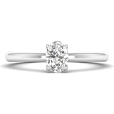 Amara | Oval-shaped solitaire lab grown diamond ring