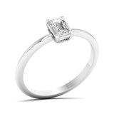 Amara | Emerald-shaped solitaire lab grown diamond ring