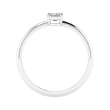 Amara | Emerald-shaped solitaire lab grown diamond ring