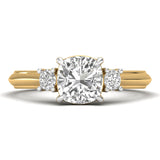 Aria | Cushion-shaped solitaire lab grown diamond ring