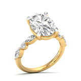 Amara | Oval-shaped solitaire lab grown diamond ring