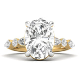 Amara | Oval-shaped solitaire lab grown diamond ring