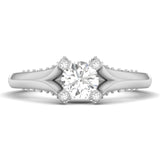 Mode | Round-shaped solitaire lab grown diamond ring