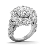 Aria | Round-shaped lab grown diamond cocktail ring