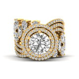 Aria | Round and Pear-shaped lab grown diamond cocktail ring