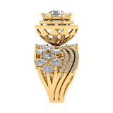 Aria | Round and Pear-shaped lab grown diamond cocktail ring