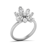 Flora | Pear-shaped lab grown diamond ring