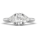 Aria | Oval-shaped solitaire lab grown diamond ring