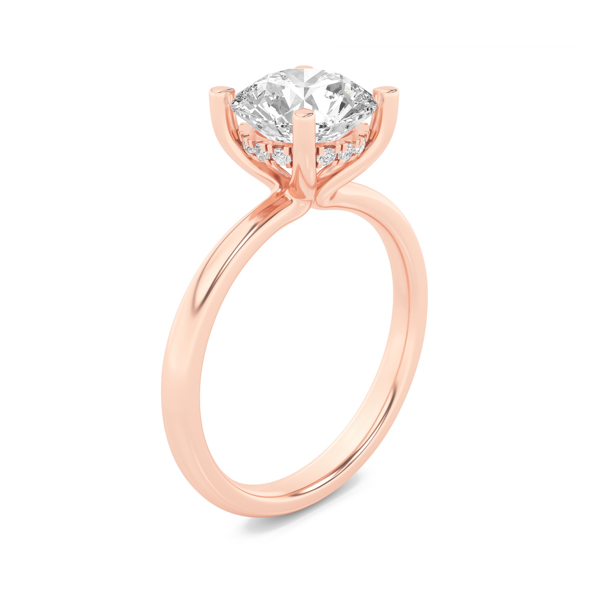 Mirage | Round diamond with hidden halo Lab-Grown Diamond Ring