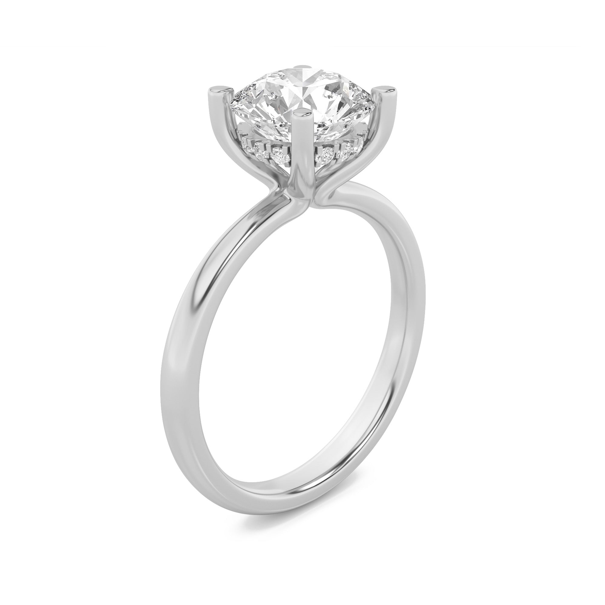 Mirage | Round diamond with hidden halo Lab-Grown Diamond Ring